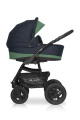 Коляска 2 в 1 Riko Basic Alfa 02 черно-зеленый