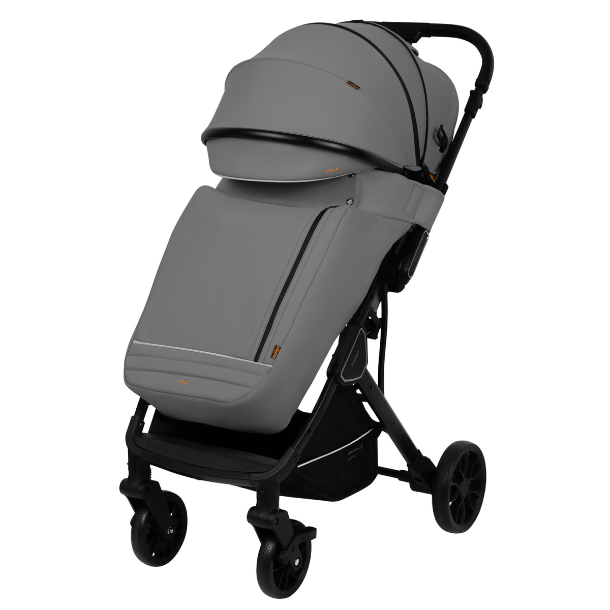 Коляска прогулочная Indigo VOLT светло-серый