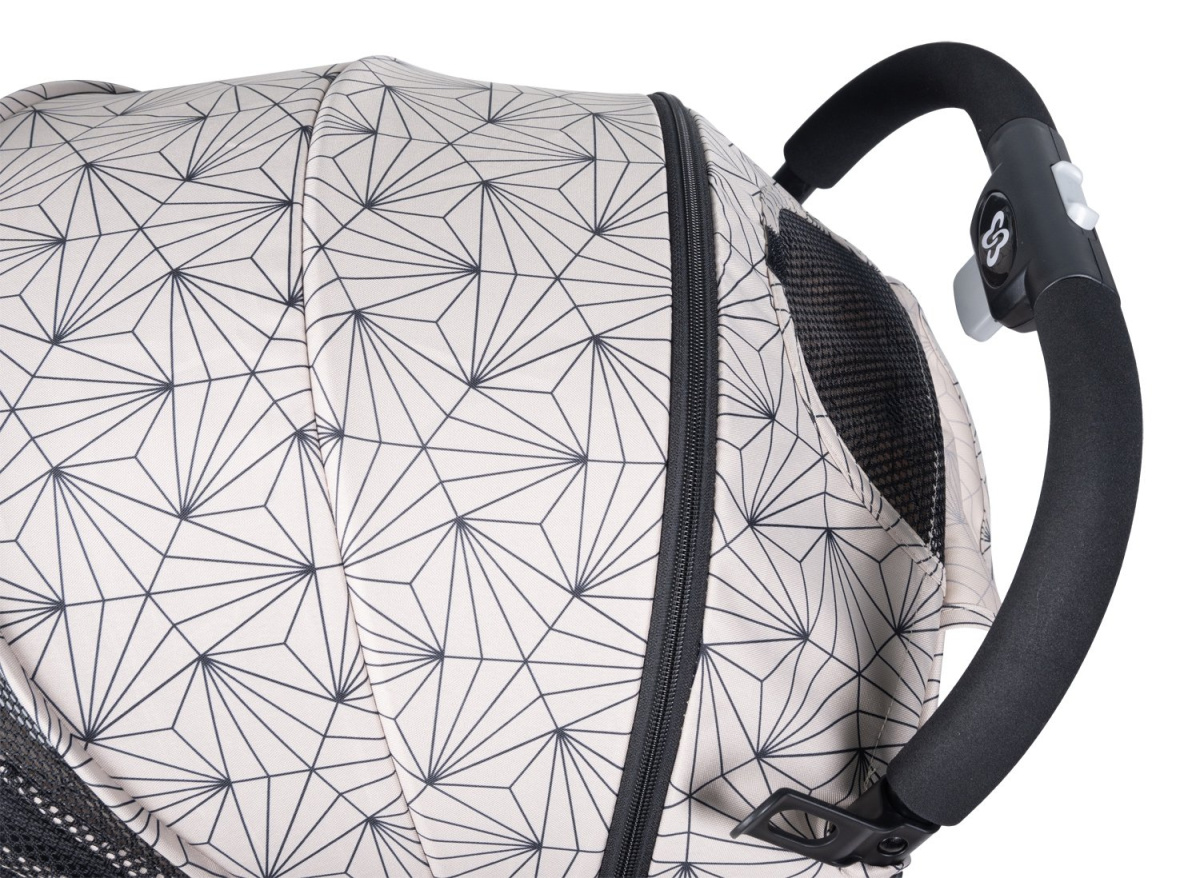 Коляска детская прогулочная Farfello Comfy Go (Tracery beige/ажурный бежевый CG-55)