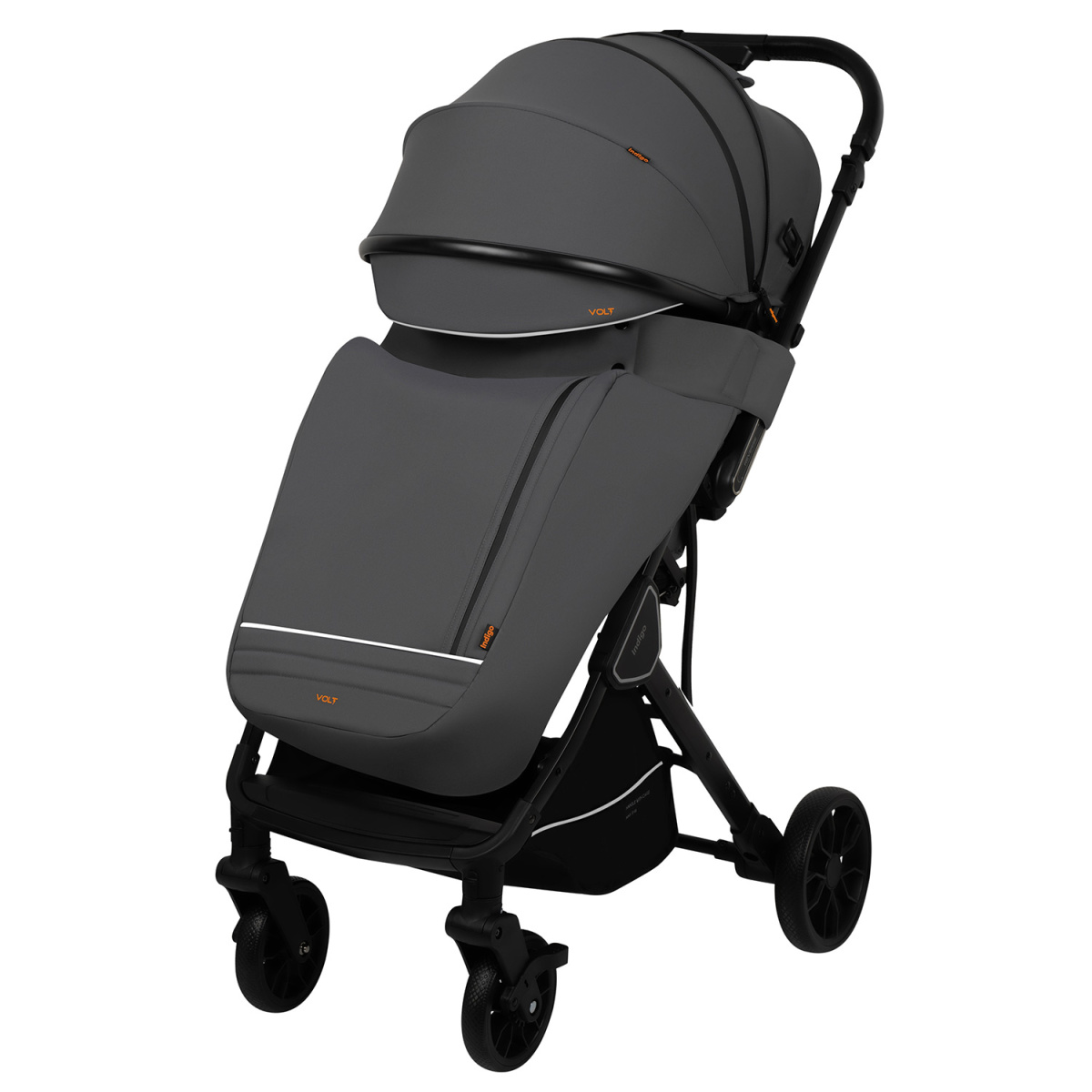 Коляска прогулочная Indigo VOLT темно-серый