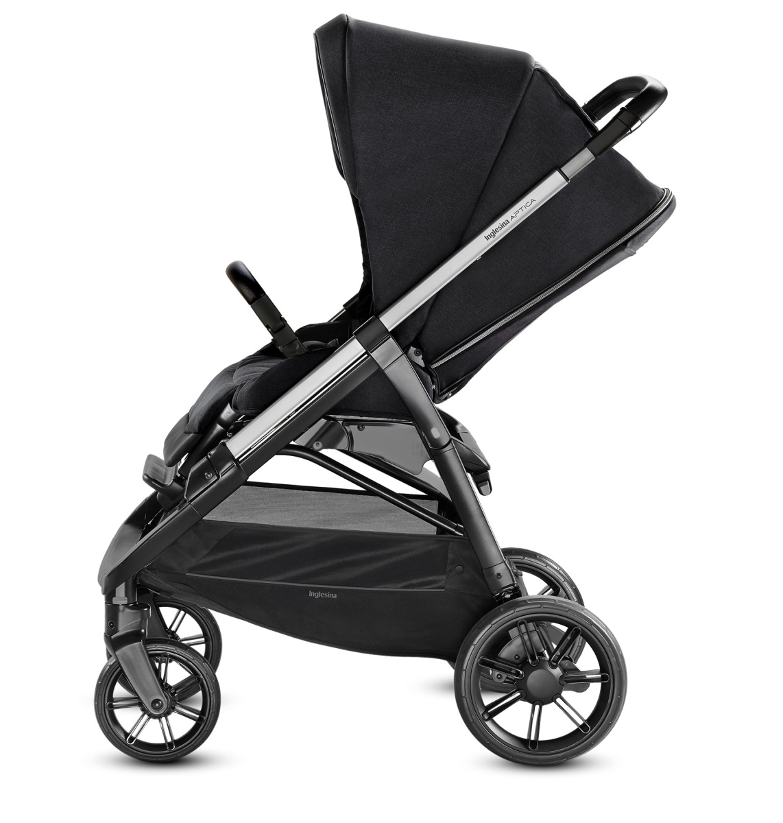 Коляска 2 в 1 Inglesina Aptica  с подставкой под люльку Stand Up, Mystic Black