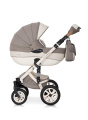 Коляска 2 в 1 Riko Bruno Ecco 14 бежево-белый