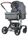 Коляска трансформер Farfello Aimile Original New Silver (Темно-серый NDS-2)