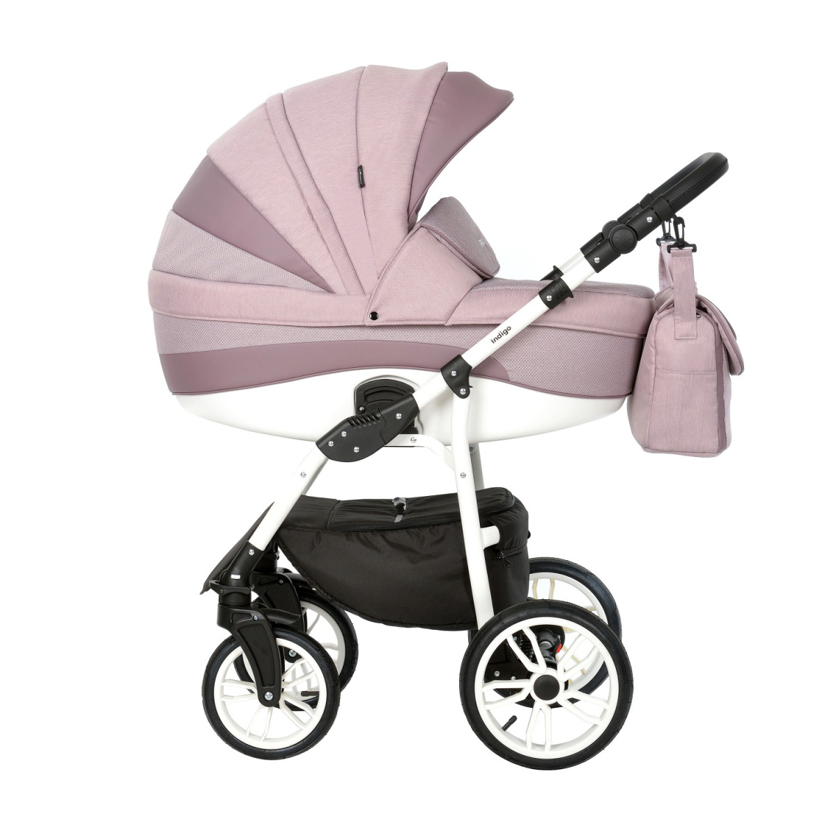 Коляска 2 в 1 Indigo, In 04 (Темная пудра)