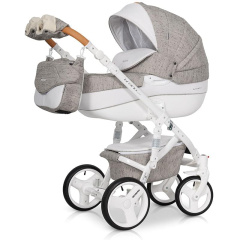 Коляска 3 в 1 Riko Bruno Luxe 02 бежевый