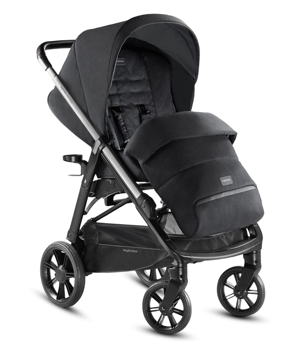 Коляска 2 в 1 Inglesina Aptica  с подставкой под люльку Stand Up, Mystic Black