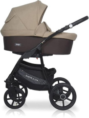 Коляска 3 в 1 Riko Basic Bella 07 бежево-коричневый