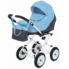 Коляска 2 в 1 Rant Siena Classic 12 серый-голубой