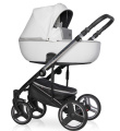 Коляска 2 в 1 Riko Basic Ozon Premium 31 белый-серебристый