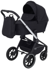 Коляска 3 в 1 MOWBaby ZOOM PU RA087 Silver Black