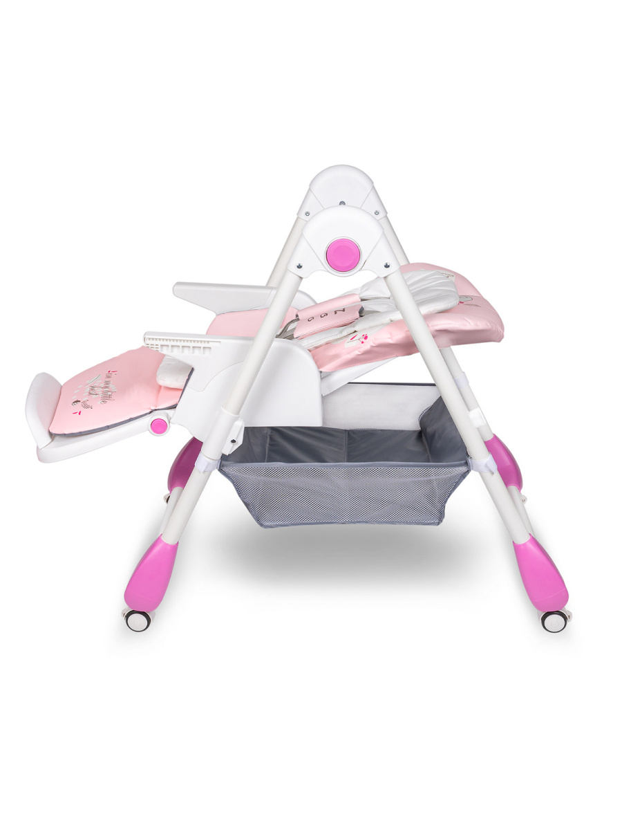 Стульчик для кормления Sevillababy Zoo Pink, розовый, зайчик