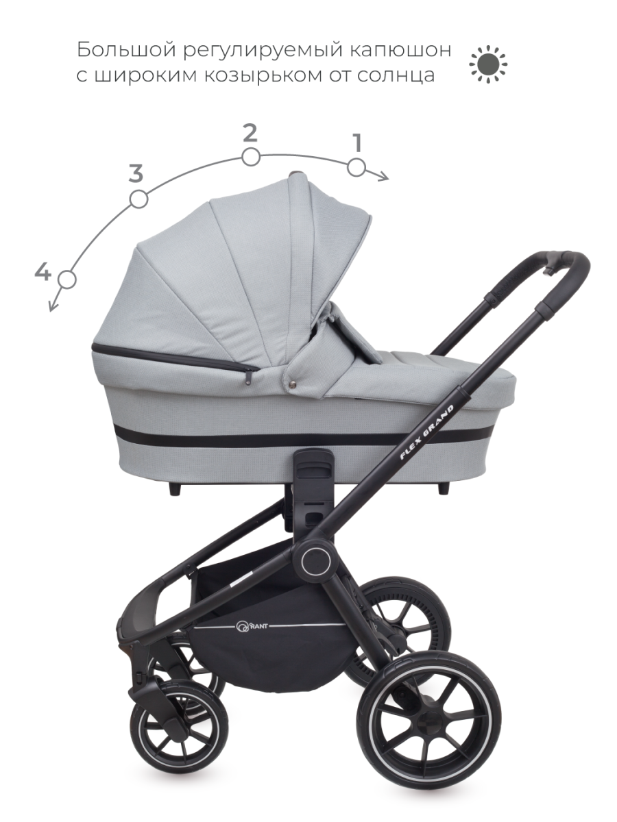 Коляска 3 в 1 Rant Flex Grand Green Tea зеленый