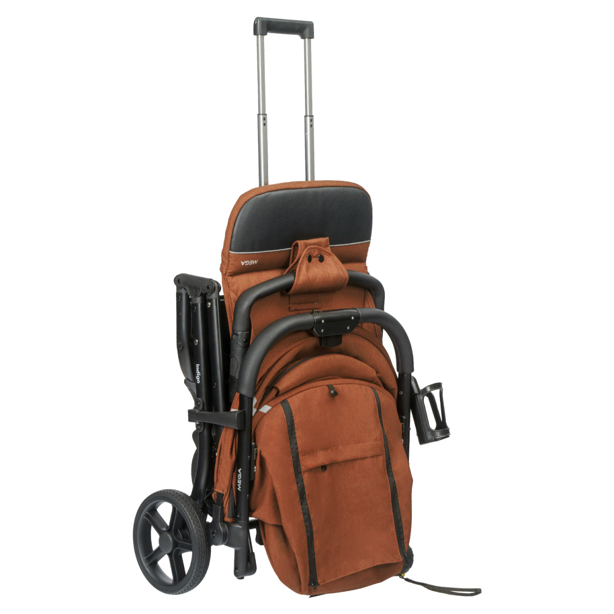 Коляска прогулочная Indigo MEGA терракот