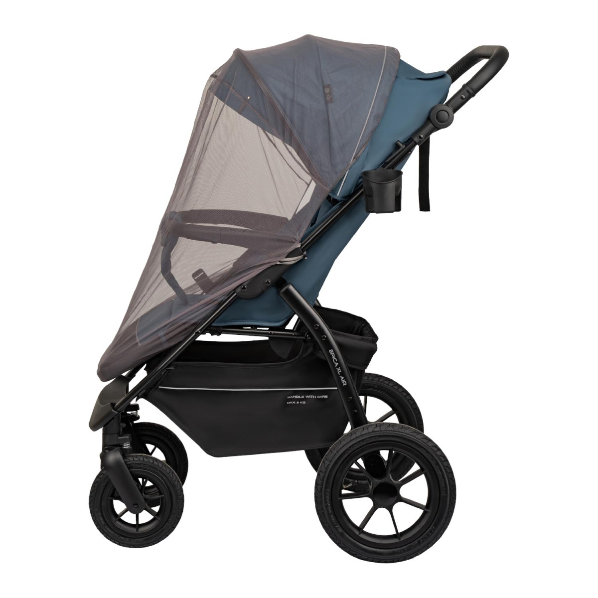 Коляска прогулочная Indigo EPICA XL AIR с сумкой синий