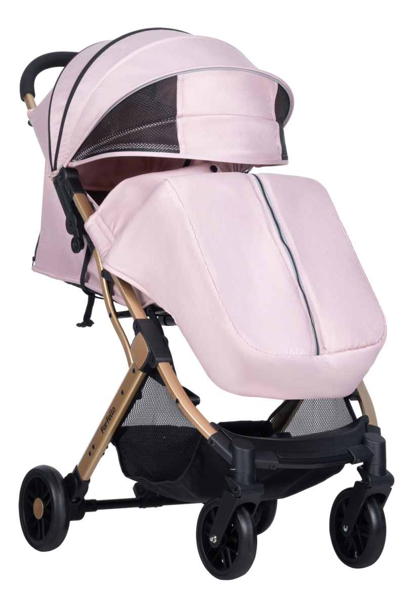 Коляска детская прогулочная Farfello Comfy Go (Rose tan/ Розовый загар (золото) CG-88)