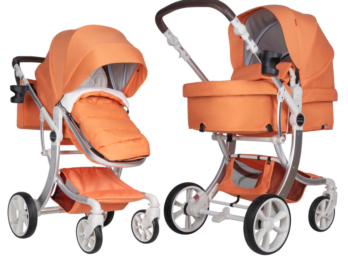 Коляска трансформер Farfello Aimile Original New Pearl (Коралловая Роза NDP-6)