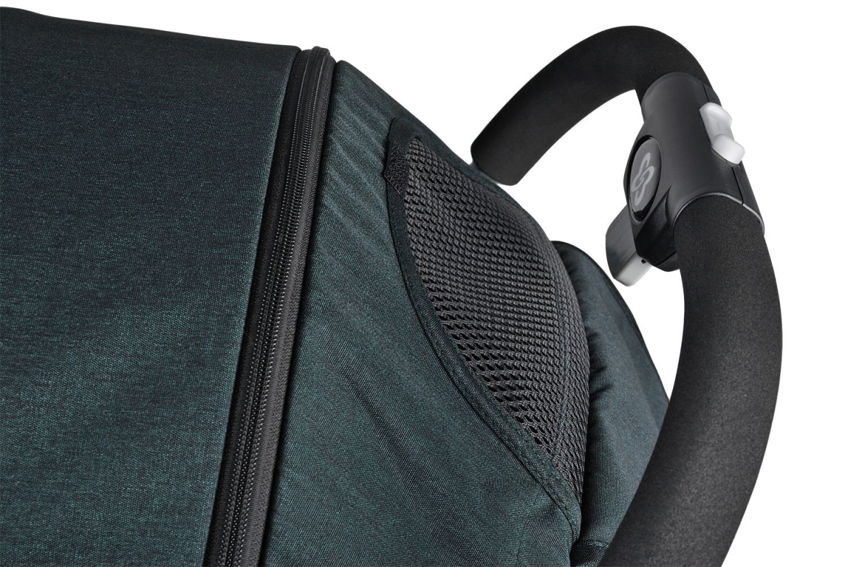 Коляска детская прогулочная Farfello Comfy Go (Emerald green/ зеленый (серебро) CG-17)