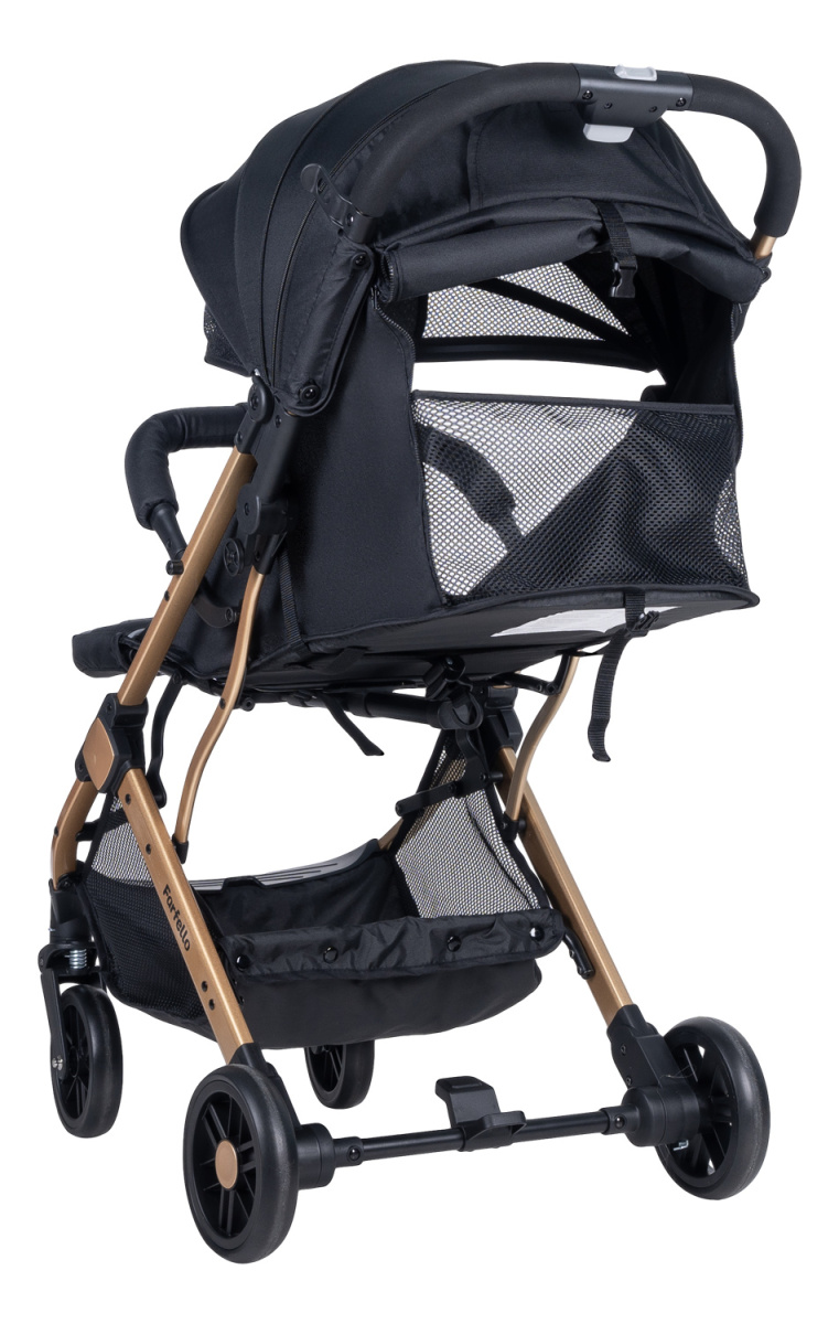 Коляска детская прогулочная Farfello Comfy Go (Golden black/ золотой черный (золото) CG-99)