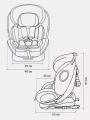 Автокресло Rant Basic Twist Next isofix группа 0+/1/2/3 (0-36 кг) Black