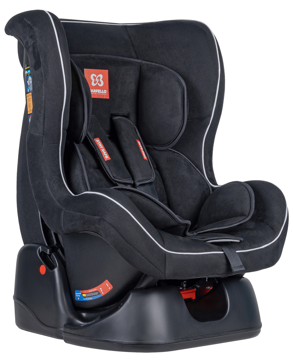 Автокресло детское Farfello GE-B велюр черное Total black velvet