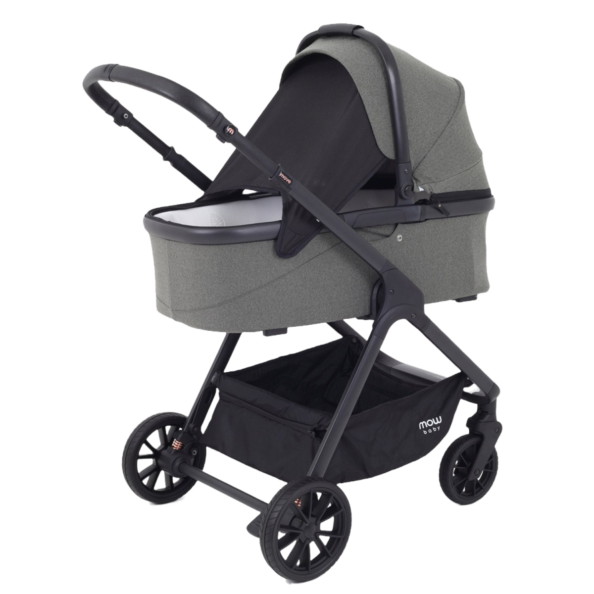 Коляска 2 в 1 MOWBaby MOVE MB401 Grey (Green)