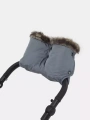 Муфта для рук на коляску Топотушки Престиж серый