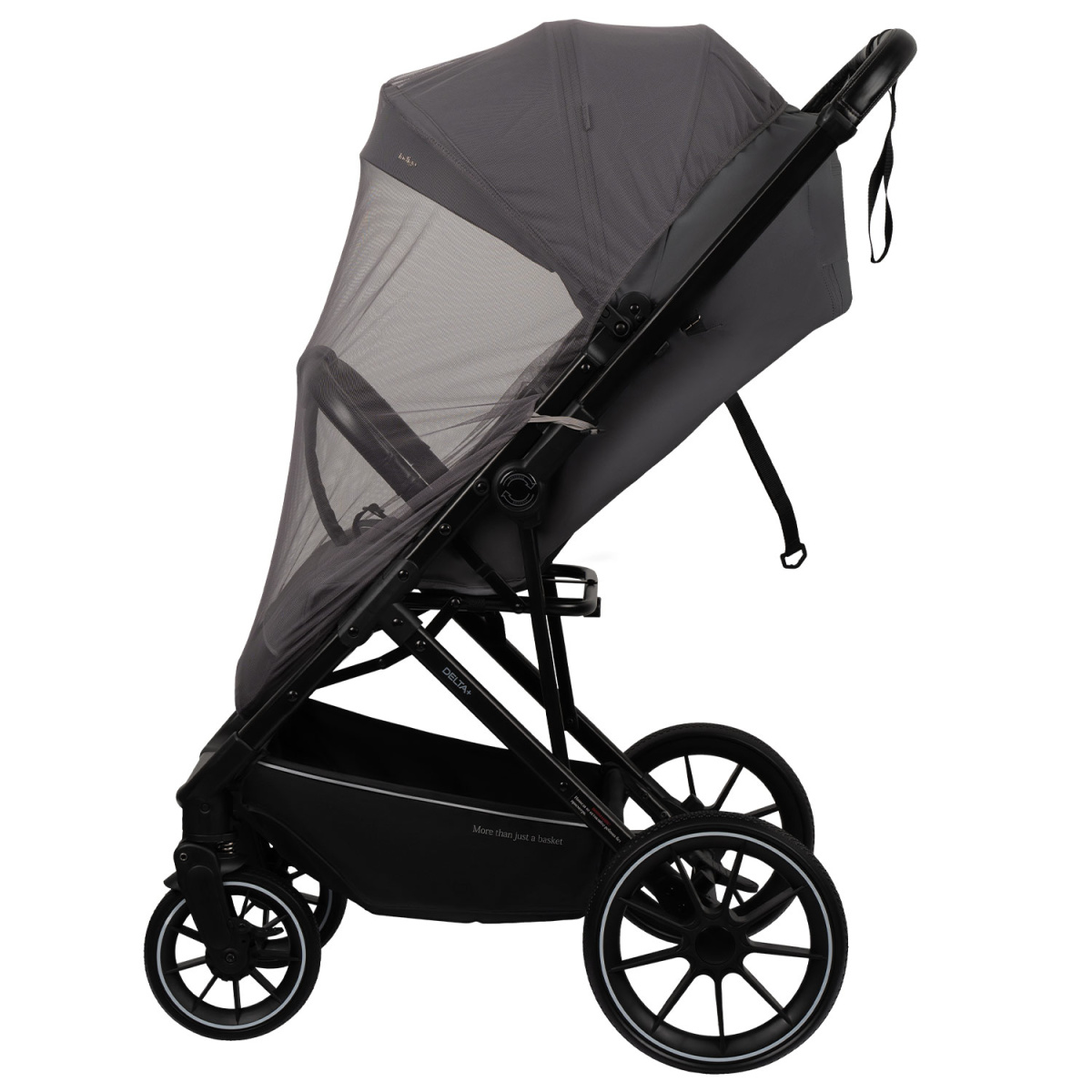Коляска прогулочная Indigo Delta+ темно-серый