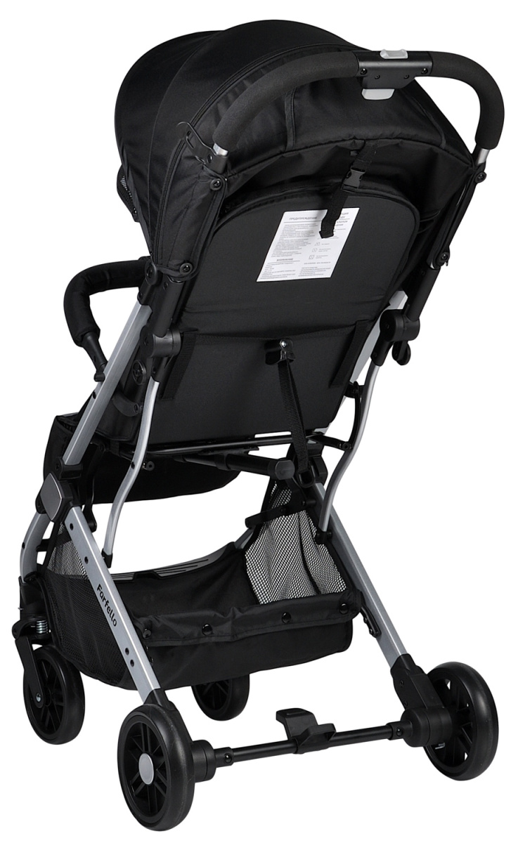 Коляска детская прогулочная Farfello Comfy Go (Black Черный (серебро) CG-35)