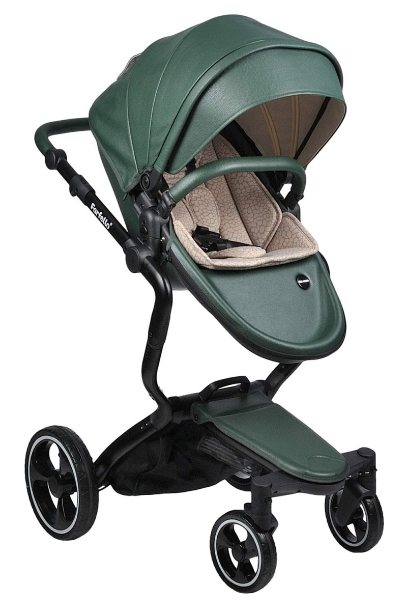 Коляска  2в1 Farfello Hot mama (Вечнозеленый)