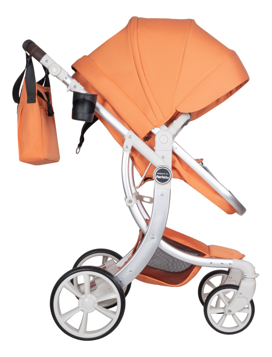 Коляска трансформер Farfello Aimile Original New Pearl (Коралловая Роза NDP-6)