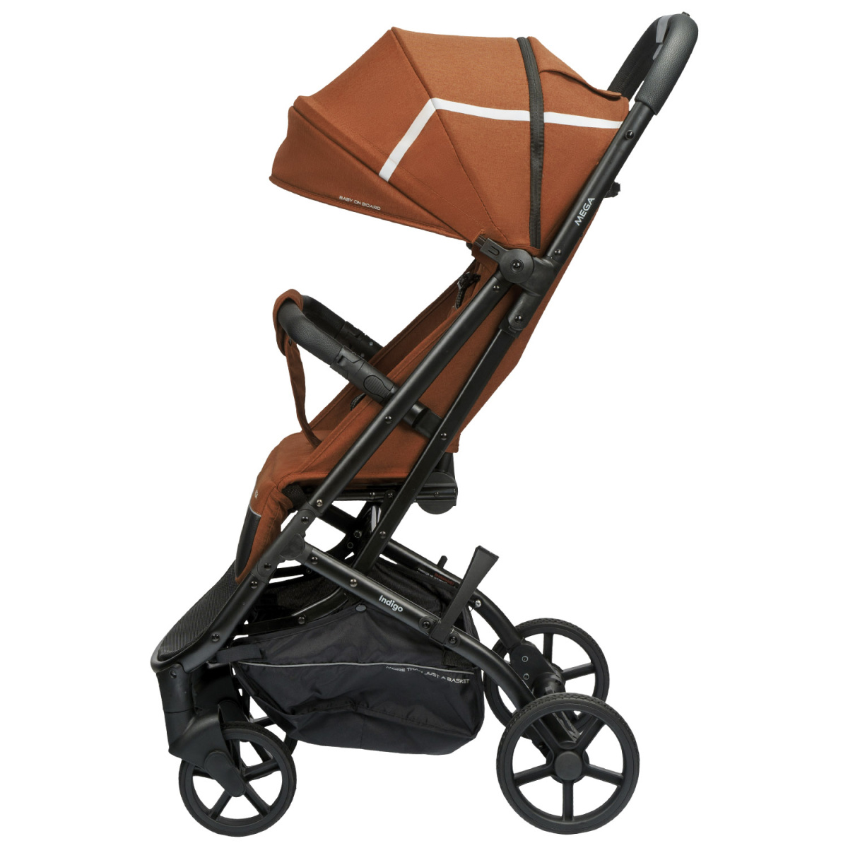Коляска прогулочная Indigo MEGA терракот