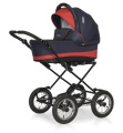 Коляска 2 в 1 Riko Basic Alfa Classic 07 черно-красный