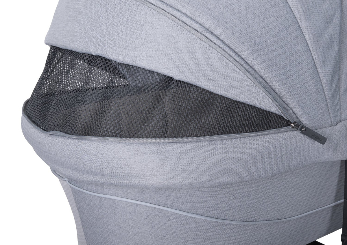 Коляска модульная 2в1 Farfello Baby shell BBS (BBS-19 Light grey/Светло серый/черная рама)