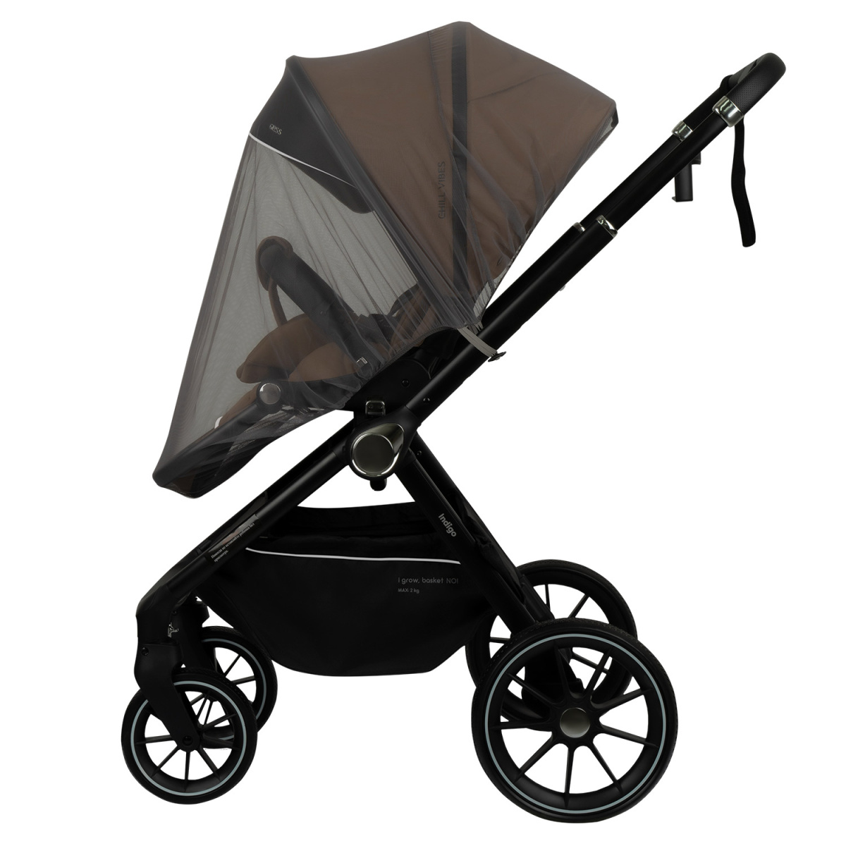 Коляска прогулочная Indigo GLOSS темно-бежевый