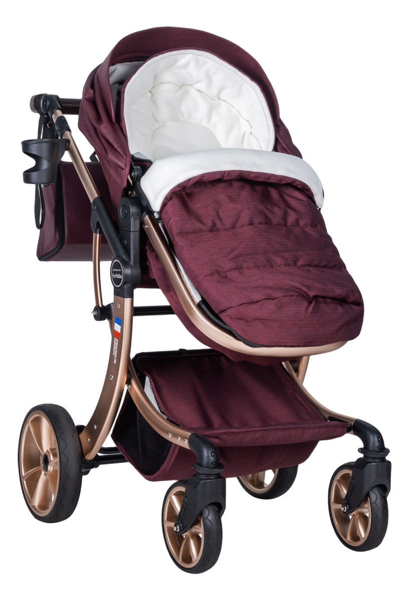 Коляска трансформер Farfello Aimile Original Autumn (Сладкая Вишня / Sweet Cherry, арт.АА-3)