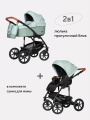 Коляска 2 в 1 Riko Basic Bella Life 02 Basil мятный