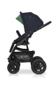 Коляска 3 в 1 Riko Basic Alfa 02 черно-зеленый