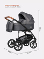 Коляска 2 в 1 Riko Basic Bella Life 06 anthracite