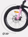 Велосипед 2-х колесный Rant Volant 20 розовый градиент