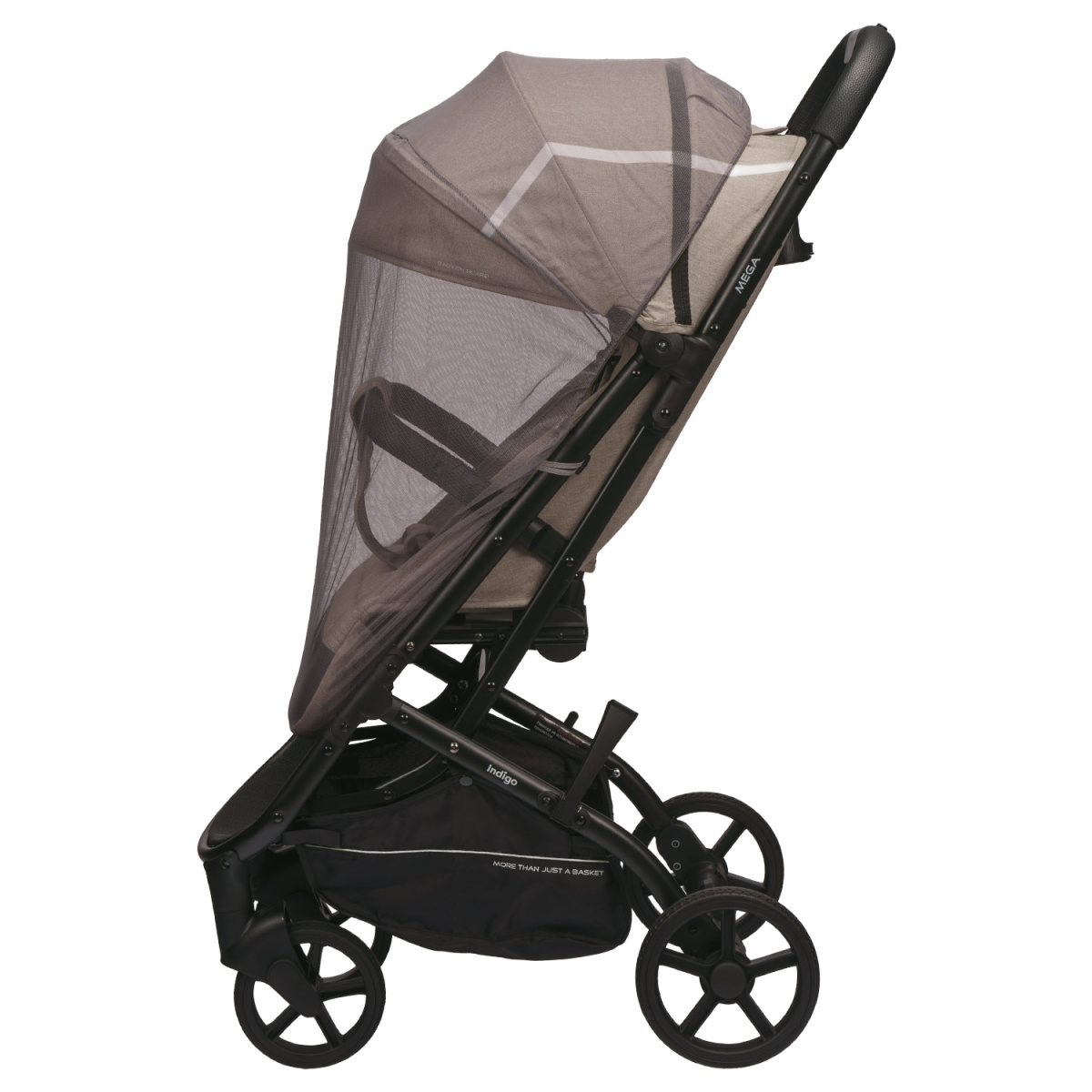 Коляска прогулочная Indigo MEGA бежевый