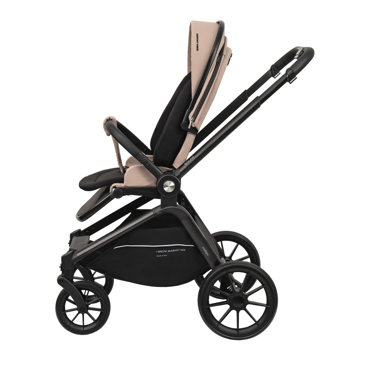 Коляска прогулочная Indigo SOLAR бежевый