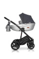 Коляска 2 в 1 Riko Basic Aicon 08 черно-серебряный