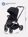 Коляска прогулочная Mowbaby Finch Black