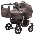 Коляска для двойни 2 в 1 Bart-Plast Fenix Duo Prime 05 коричневый
