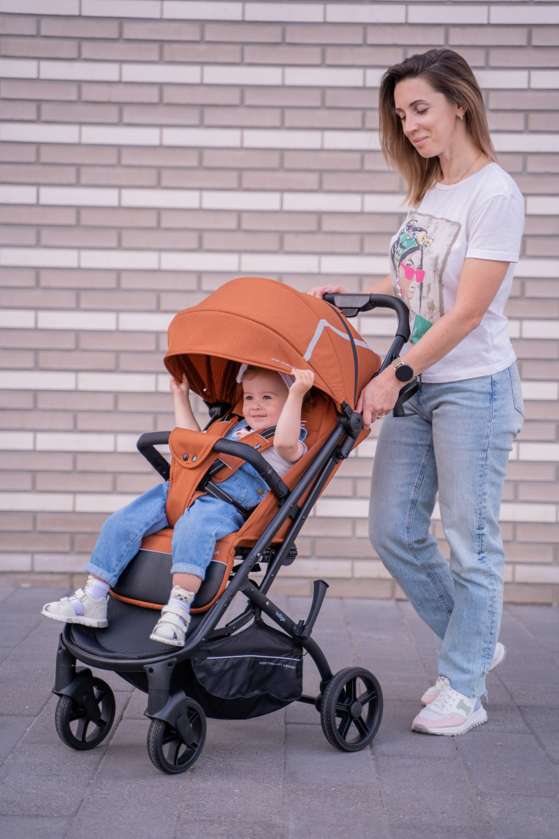 Коляска прогулочная Indigo MEGA терракот