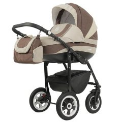 Коляска 3 в 1 Rant Fabio 07 коричнево-бежевый