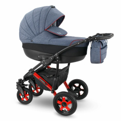 Коляска 2 в 1 Camarelo Sevilla, Синий меланж