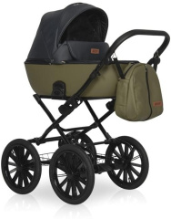 Коляска 2 в 1 Riko Basic Ozon Prestige 02 оливковый