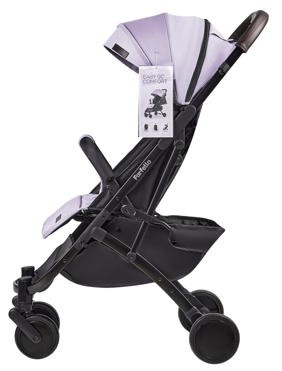 Коляска детская прогулочная Farfello Easy Go Comfort (Light Grey Светло-серый)