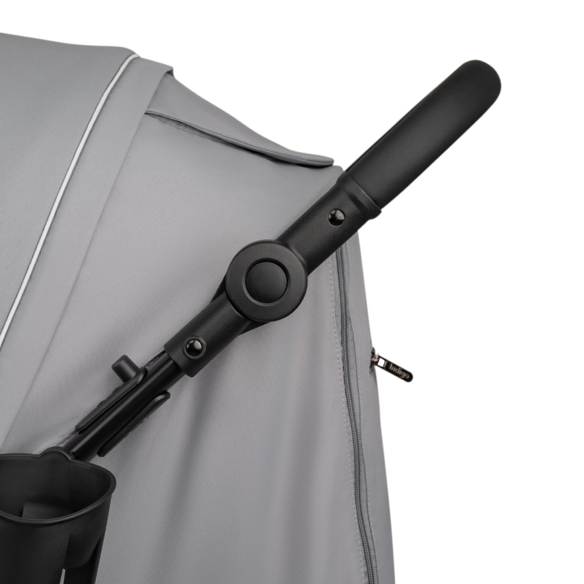 Коляска прогулочная Indigo EPICA XL AIR с сумкой светло-серый